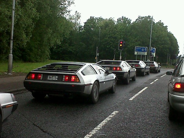 What is better than driving past one DeLorean 562