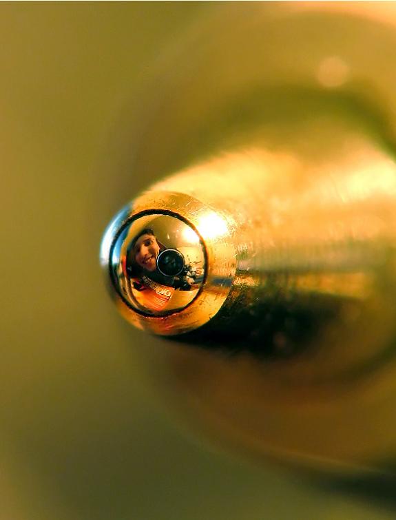Self-portrait of a macrophotographer in a ball of a ballpoint pen. Simply Amazing 121 Self-portrait of a macrophotographer in a ball of a ballpoint pen. Simply Amazing 121