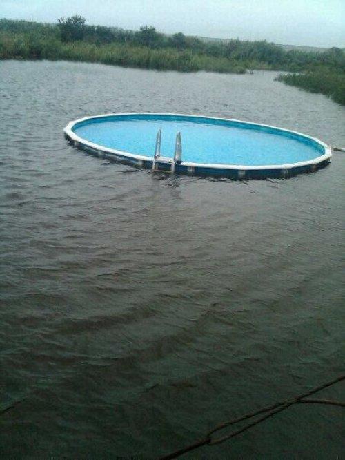 Pool in a lake 078