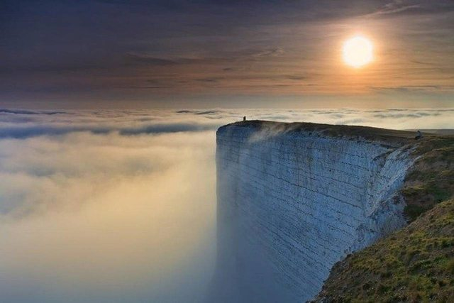 Beachy Head, England. The third most popular suicide site in the world 165