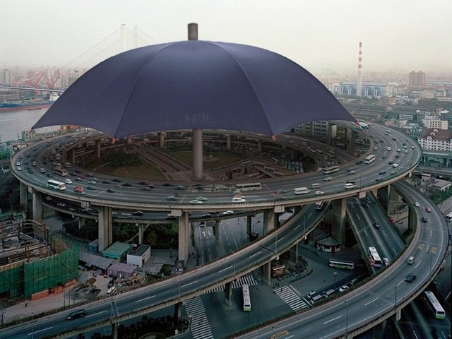World's Largest Umbrella located in Gansu, China 1467