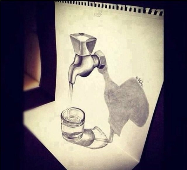 3D pencil drawing 3467