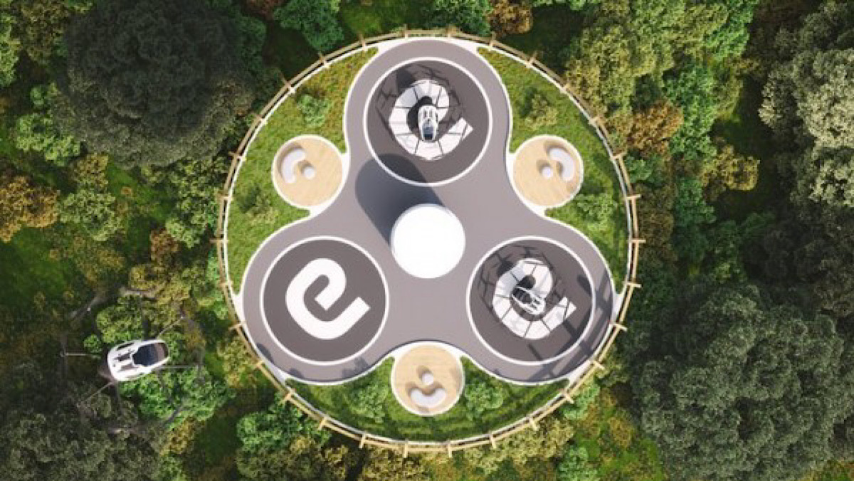 Driverless Air Taxis Could Fly Tourists to Restaurants 100-Feet Above the Ground