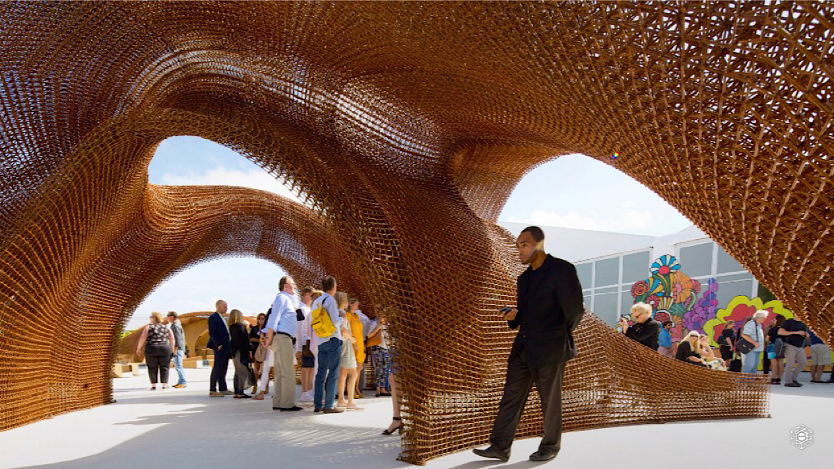 Robotic 3D printing system builds large, lightweight structures in free-space