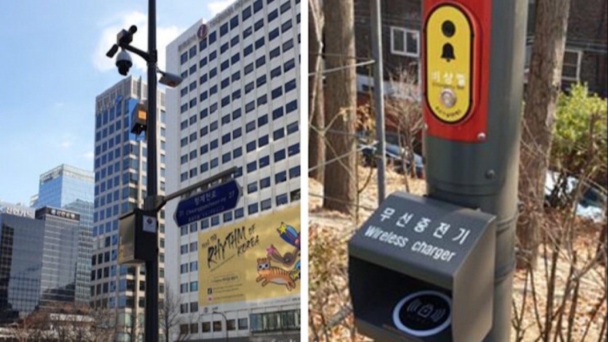 Seoul’s Smart Traffic Lights Will Charge EVs and Drones