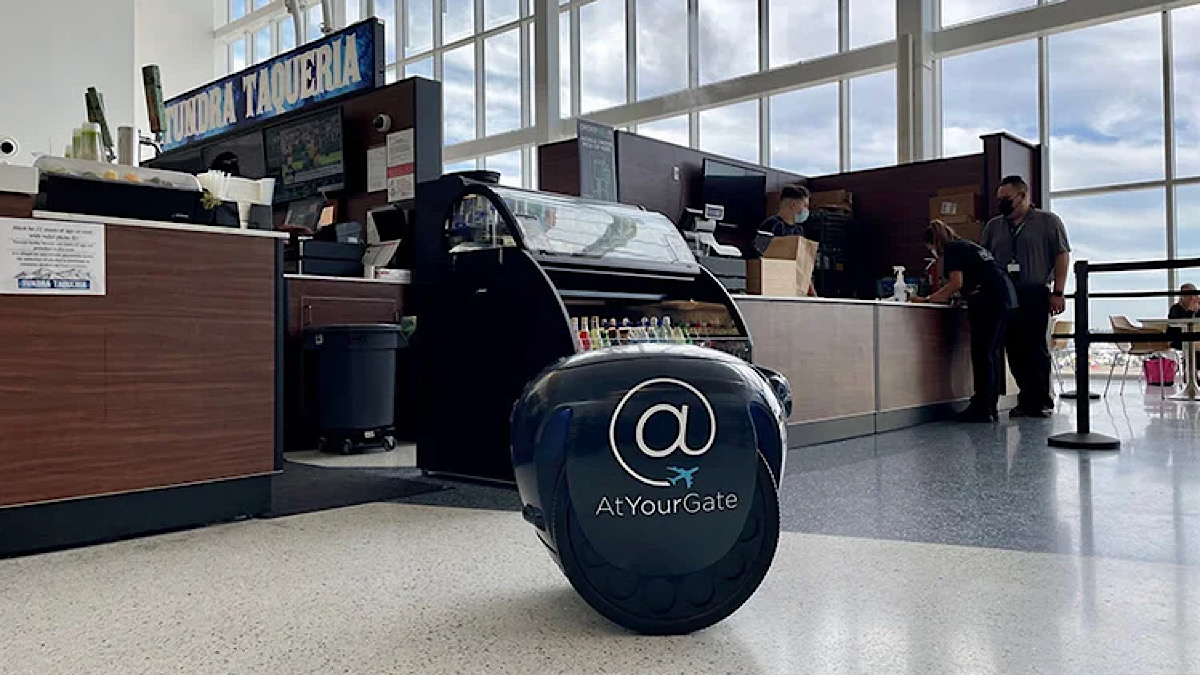 Airports of the future: Your first-hand look at robot mobile food ordering and gate delivery