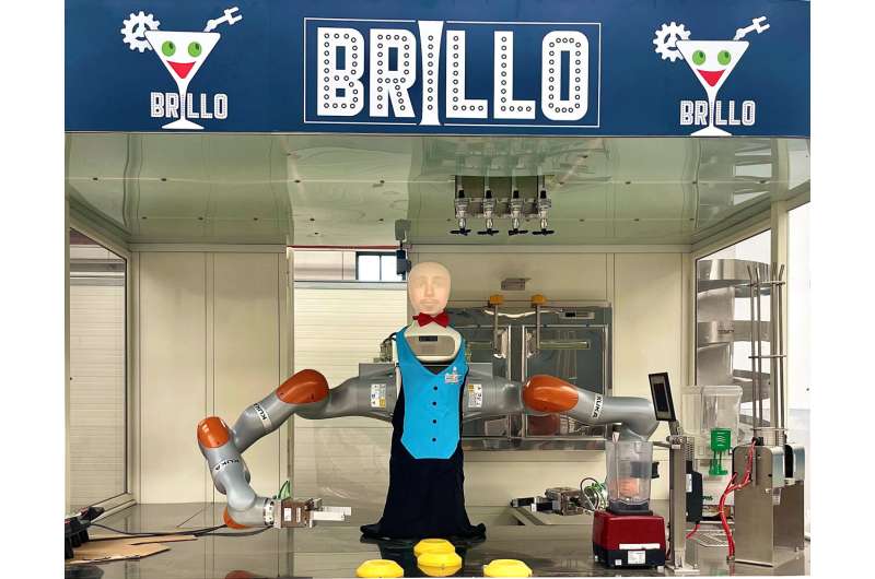 A bartending robot that can engage in personalized interactions with humans