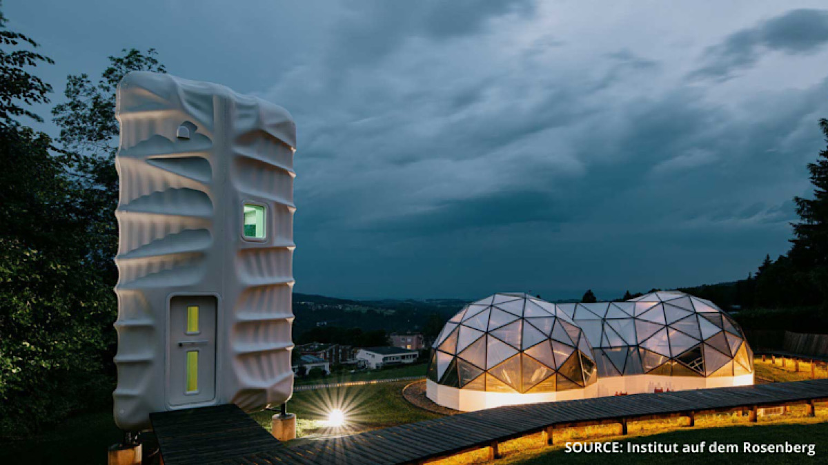 3D Printed Space Habitat Lands at Institut auf dem Rosenberg
