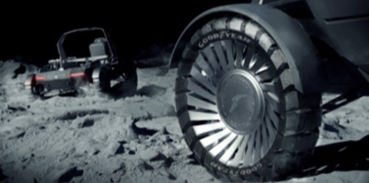 Goodyear joins Lockheed in developing airless tire concepts for future moon vehicles