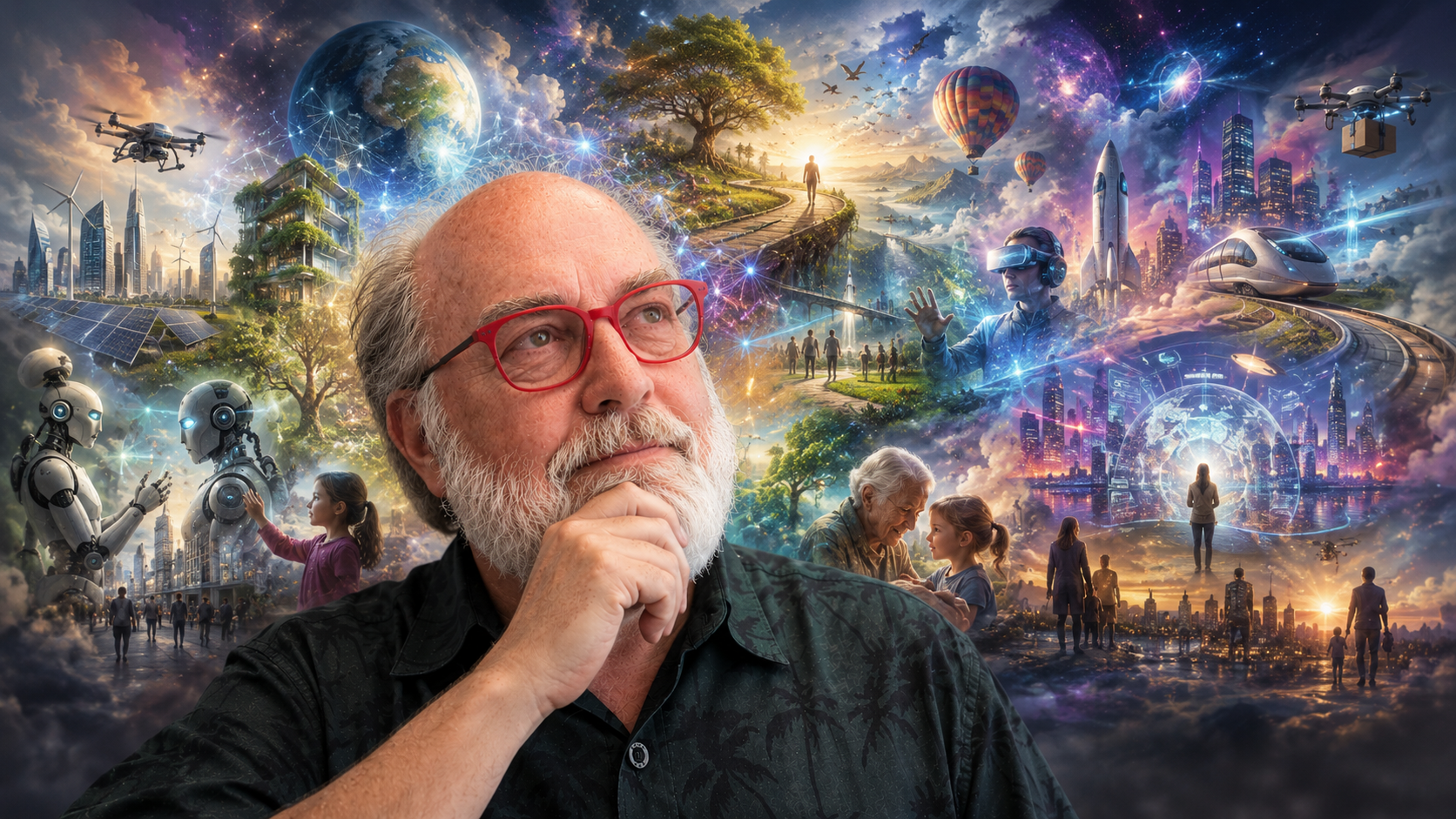 A Morning Inside the Mind of a Futurist — Where Every Question Leads to a Drone