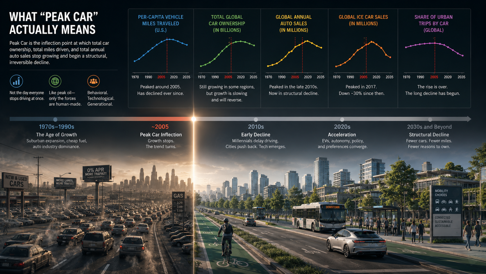 We Have Already Passed Peak Car — And Most People Missed It